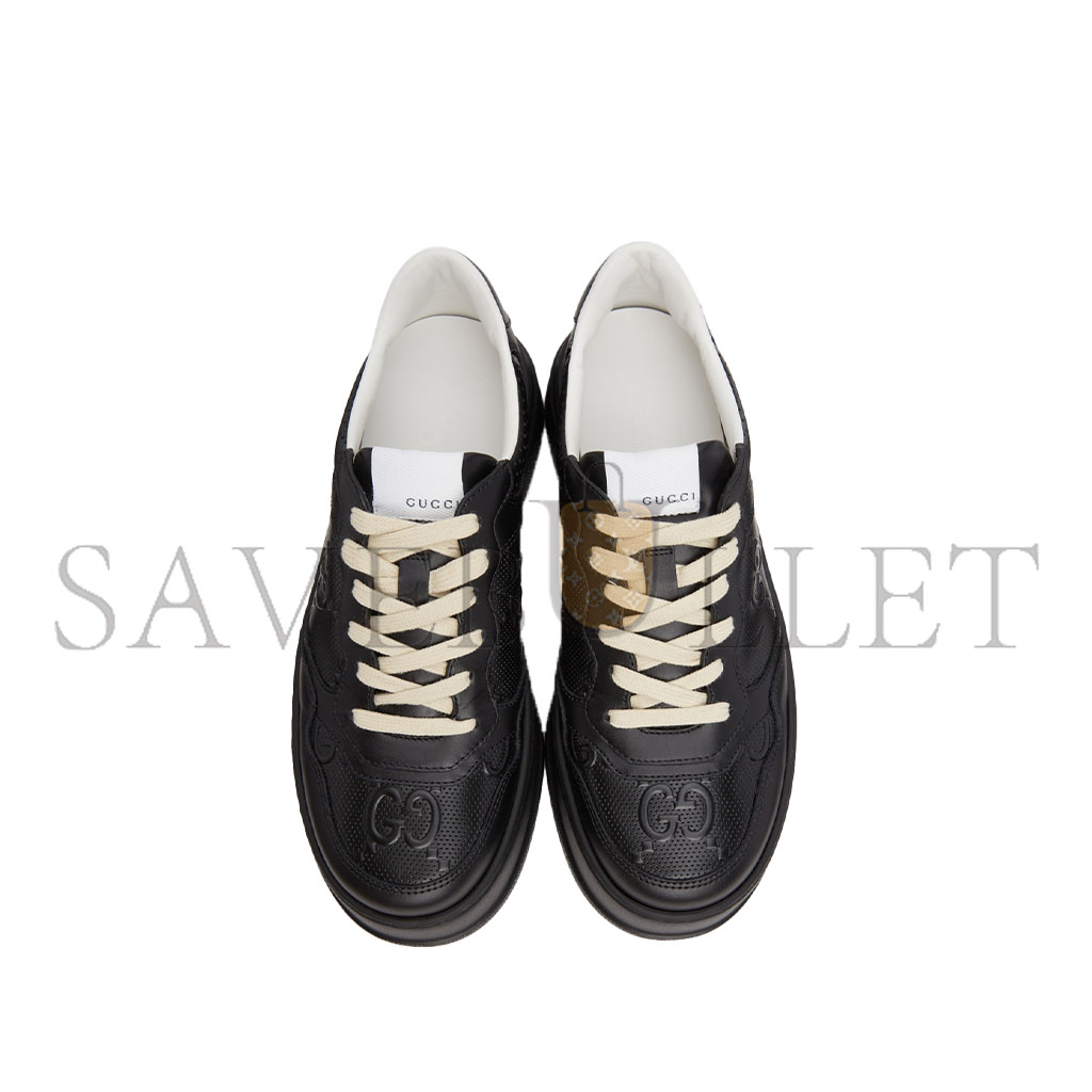 G*u*i black gg embossed sneakers 669582